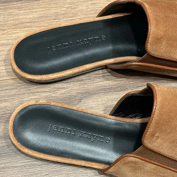 Jenni Kayne Suede Mules in Saddle Brown Size 38 / US 8 - Picture 8 of 13